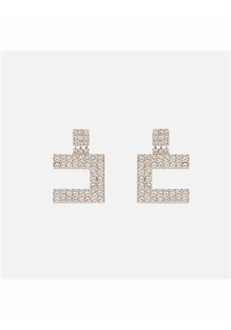 Orecchini logo in strass ELISABETTA FRANCHI | Orecchini | OE07B46E2CR2
